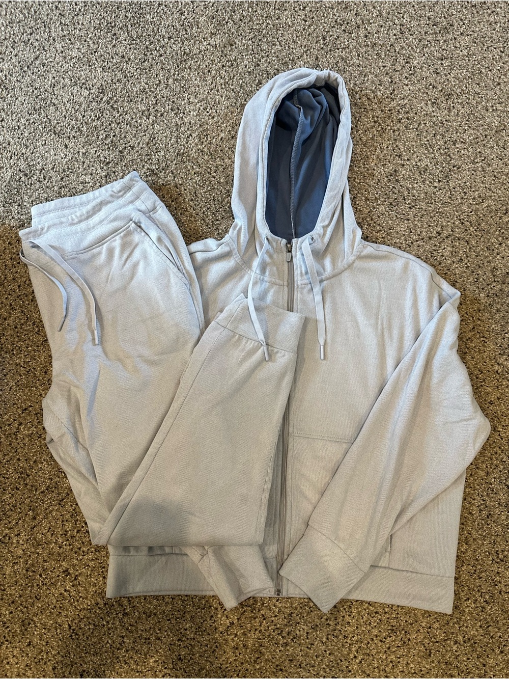 RBX Light Blue Zip Hoodie and Jogger Set